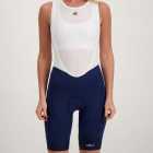 Ladies navy ProXision bibshort. Designed and manufactured by Enjoy.