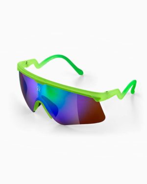Delta lime green with mirror lenses by Alba Optics.