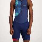 Mens Miami trisuit. Designed and manufactured by Enjoy Triathlon Clothing.