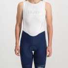 Ladies Navy Coloured ProXision Bibshorts. Designed and manufactured by Enjoy cycling apparel.