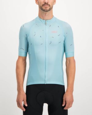 Mens Bad Student ricky blue coloured ProXision Cycle Top. Designed and manufactured by Enjoy cycling apparel.