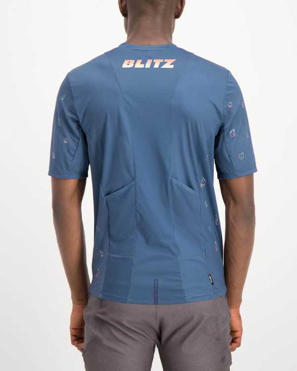 Mens Blitz Reptilia Trail Tee Shirt. Designed and manufactured by Enjoy cycling apparel.