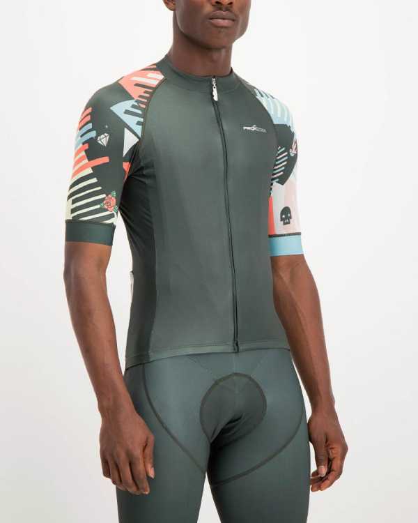 Mens Keep On Truckin ProXision Cycle Top. Designed and manufactured by Enjoy cycling apparel.