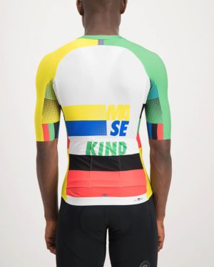 Mens Ma Se Kind Climber Cycling Shirt. The Climber range of cycling shirts by Enjoy are shaved of anything excess so expect tight fitting minimalist cuts that are engineered for flat out racing.