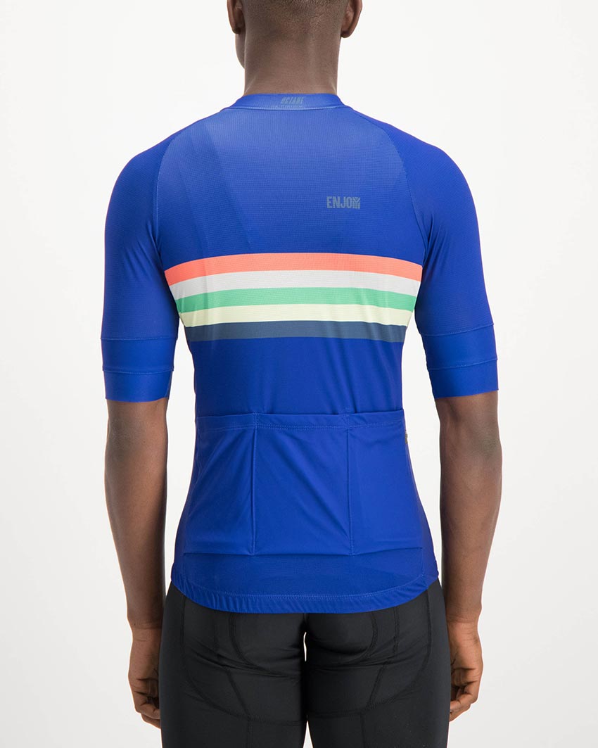 Mens Cycling Shirt | Octane | Rainbow Nation Blue | Enjoy.cc