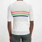 Mens Rainbow Nation white coloured Octane Cycle Top. Designed and manufactured by Enjoy cycling apparel.