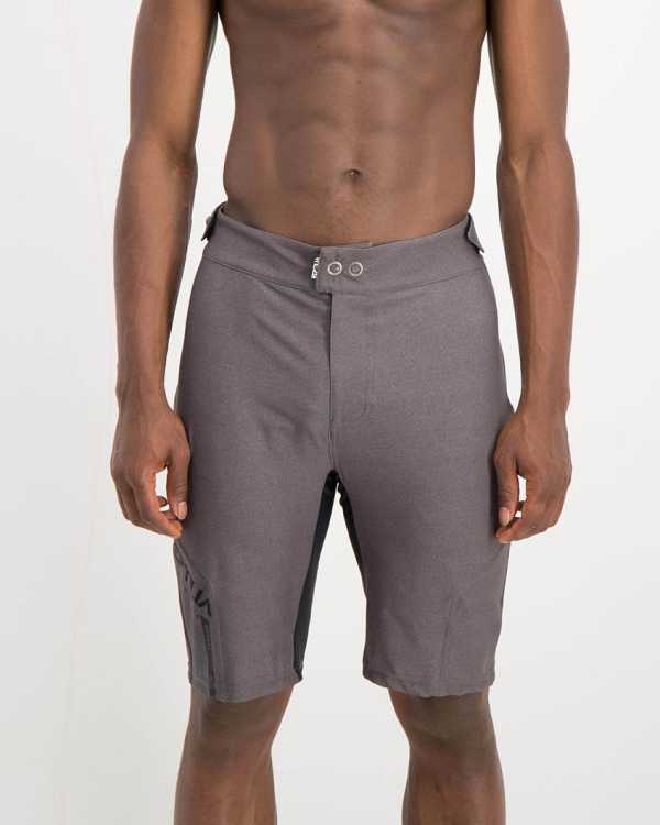 Mens grey coloured Reptilia Enduro Trail Shorts. Designed and manufactured by Enjoy cycling apparel.