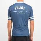 Mens Semester Navy coloured Supremium Cycle Top. Designed and manufactured by Enjoy cycling apparel.