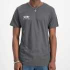 Enjoy gunmetal grey Ride About Now casual tee shirt. Made from 100% cotton. Designed by Enjoy Cycling Clothing.