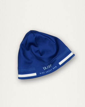 Mens Semester Blue Fleeced Beanie. Designed and manufactured by Enjoy Cycling Apparel.