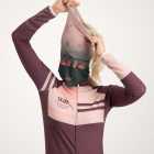 Ladies Blitz neck warmer. Designed and manufactured by Enjoy Cycling apparel.