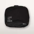 Live To Ride Racepack travel bag. Designed and manufactured by Enjoy Cycling Apparel.