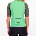 Back of the ladies cycling gilet in the mint Semester design made by Enjoy.cc