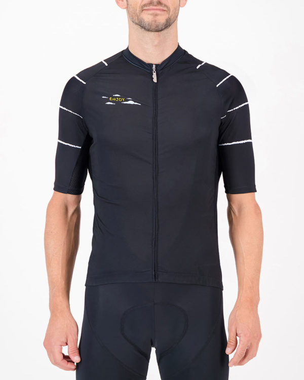 Front of the mens cycling jersey in the Doh Supremium design made by enjoy.cc