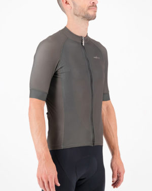 Three quarter of the mens cycling shirt in the peat Freshman ProXision design made by enjoy.cc