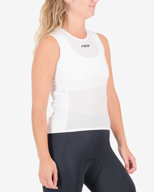 Three quarter view of the ladies cargo baselayer in the Emotif design made by Enjoy.cc