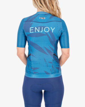 Back of the ladies tri top in the Flora design made by Enjoy.cc