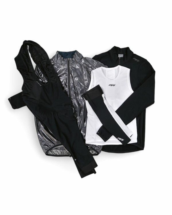 The full mens winter cycling apparel bundle designed by Enjoy Cycling apparel.