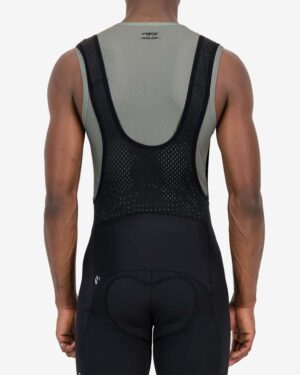 Back view of the Enjoy mens baselayer in the Emotif nomadic grey design. Made by Enjoy.cc