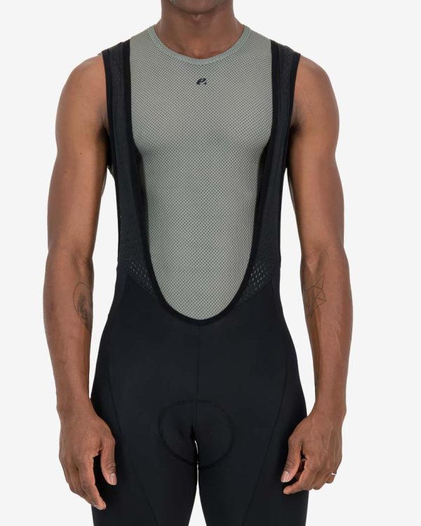 Front view of the Enjoy mens baselayer in the Emotif nomadic grey design. Made by Enjoy.cc