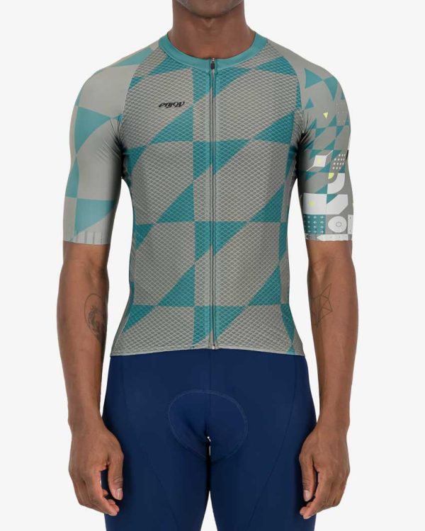 Front of the Enjoy Climber mens cycling jersey in the Full Monte design made by enjoy.cc