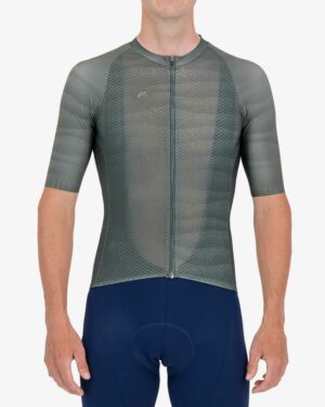 Front of the Enjoy Climber mens cycling jersey in the Sands of Time Nomadic design made by enjoy.cc
