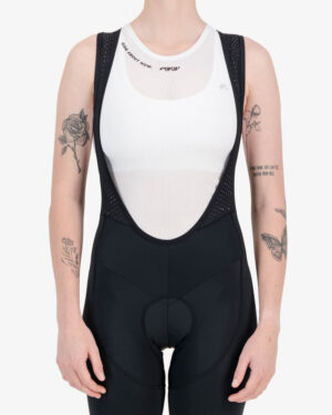 Front view of the Enjoy womens baselayer in the Ride About Now design. Made by Enjoy.cc