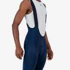 3qtr view of the Enjoy ProXision mens cargo bib short in the petrol colourway made by enjoy.cc