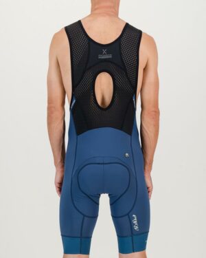 Back view of the Enjoy ProXision mens cargo bib short in the sebino colourway made by enjoy.cc