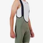 3qtr view of the Enjoy ProXision mens cargo bib short in the thyme colourway made by enjoy.cc