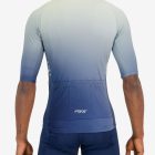 Back view of the mens deep blue Supremium cycling jersey design made by Enjoy.cc