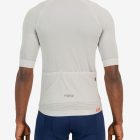 Back view of the mens octane cycle jersey in the ecru chevron design made by Enjoy.cc