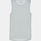 Flat lay view of the mens sleeveless baselayer in the ice blue emotif design made by Enjoy.cc