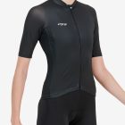 Side view of the mens black Supremium cycling jersey design made by Enjoy.cc