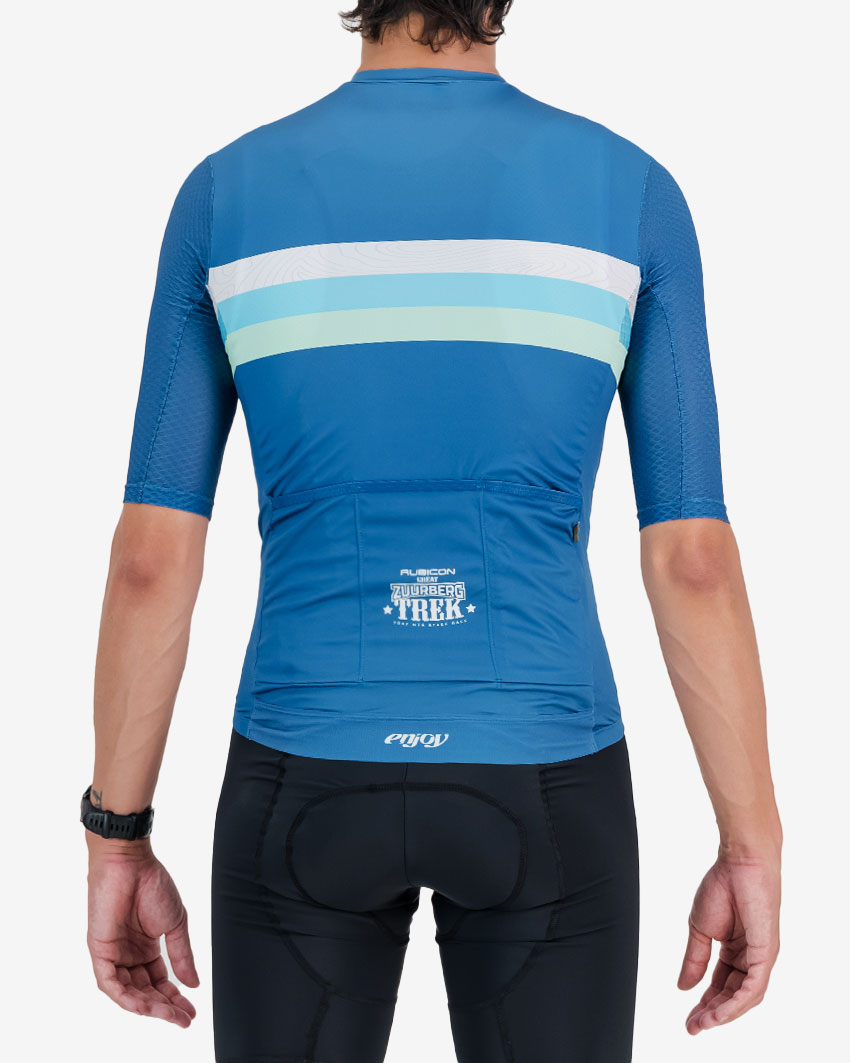 Back view of the mens 2024 Great Zuurberg Trek ProXision cycling jersey design made by Enjoy.cc