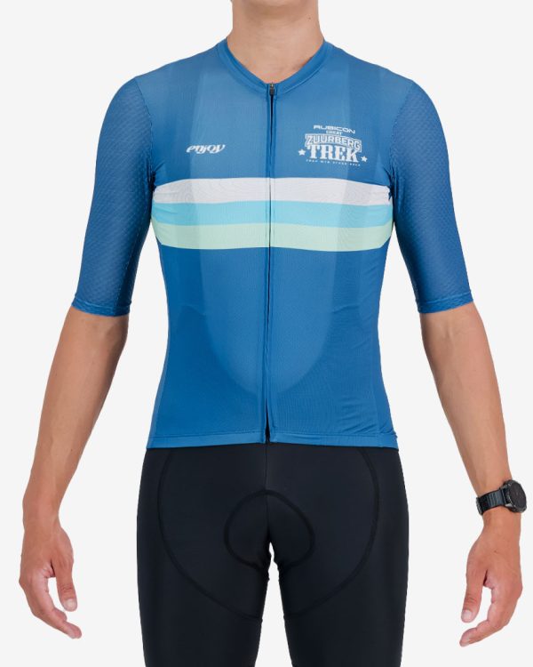 Front view of the mens 2024 Great Zuurberg Trek ProXision cycling jersey design made by Enjoy.cc
