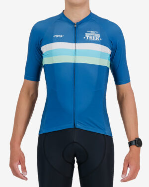 Front view of the mens 2024 Great Zuurberg Trek Supremium cycling jersey design made by Enjoy.cc