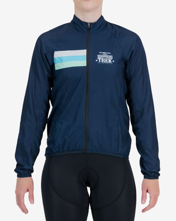 Front view of 2024 Great Zuurberg Trek womens water resistant atom jacket made by Enjoy.cc