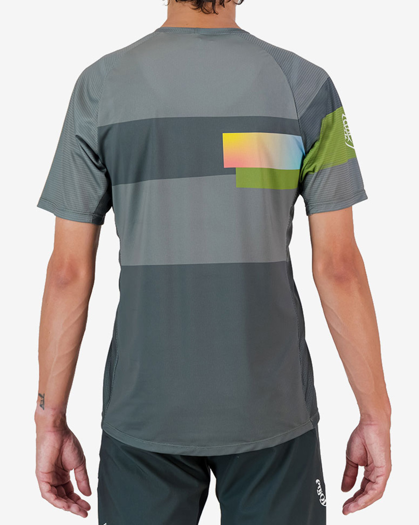 Back view of the mens 2024 Road2Vasco moisture management tee designed and made by Enjoy.cc