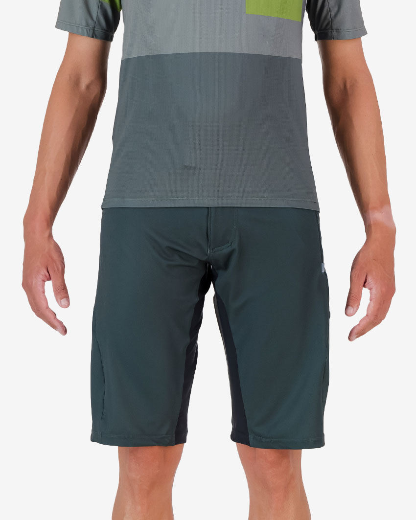 Front view of the Aline mens trail short in the Road2Vasco 2024 design made by Enjoy.cc