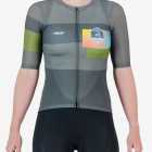 Front view of the womens 2024 Road2Vasco ProXision cycling jersey designed and made by Enjoy.cc