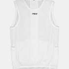Front flay lay view of the men's cargo base layer in white made by Enjoy.cc