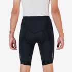 Back view of the Enjoy Dual men's cycle short in black with reflective detailing made by Enjoy.cc