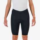Front view of the Enjoy Dual men's cycle short in black with reflective detailing made by Enjoy.cc