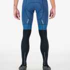 Back view of the Enjoy men's fleeced leg warmer with reflective detailing made by Enjoy.cc