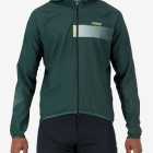 Front view of the Enjoy Contour mens cycling jacket in Green made by enjoy.cc