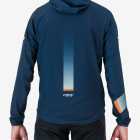 Back view of the Enjoy Contour mens waterproof cycling jacket in Navy made by enjoy.cc