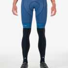 Front view of the Enjoy men's fleeced legwarmer with reflective detailing made by Enjoy.cc