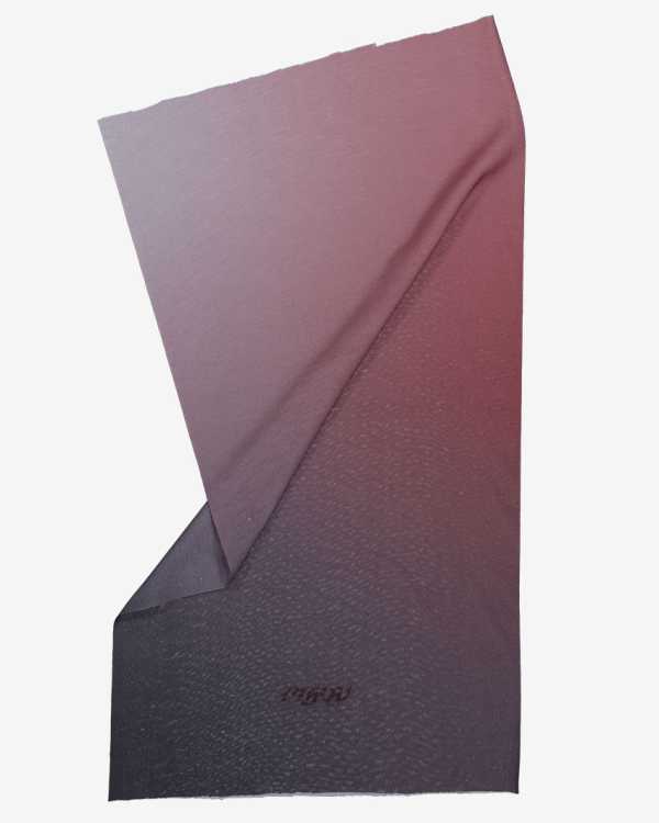 Flat view of the Enjoy neckwarmer in the Mauve gradient colourway made by Enjoy.cc