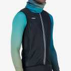Mens side view of the Enjoy neckwarmer in the Teal gradient colourway made by Enjoy.cc